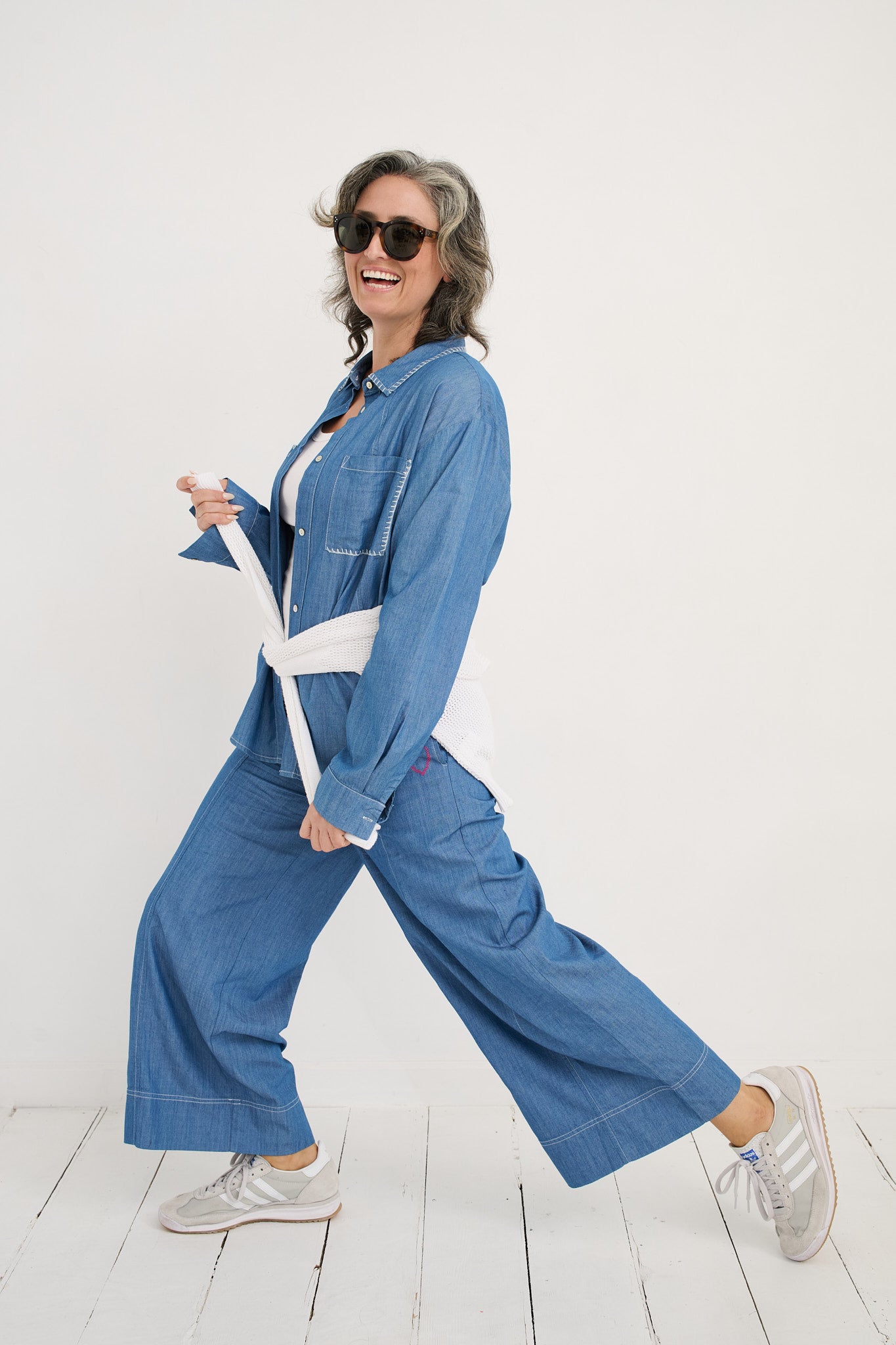 Hand Work Denim Shirt
