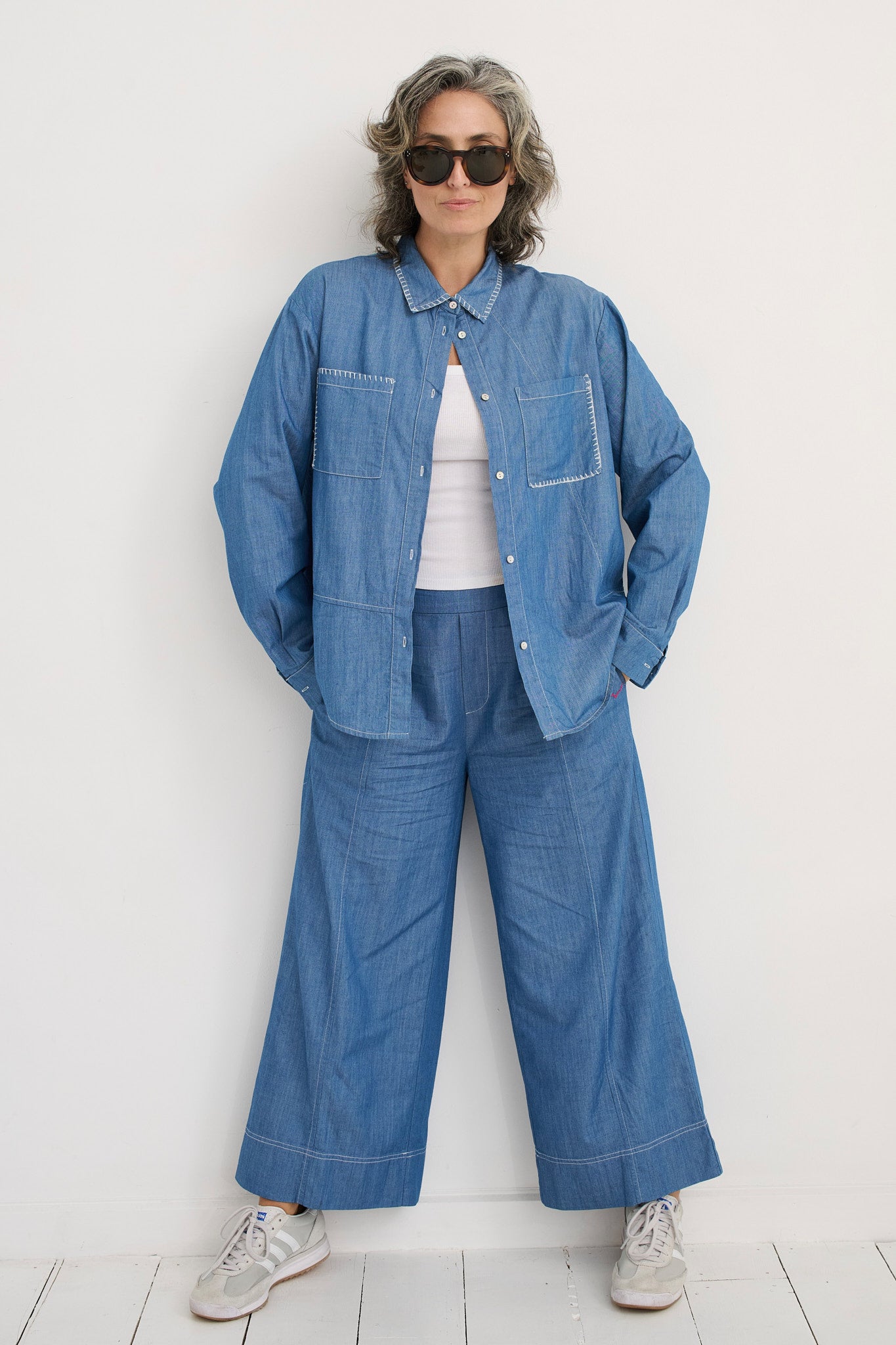 Hand Work Denim Shirt