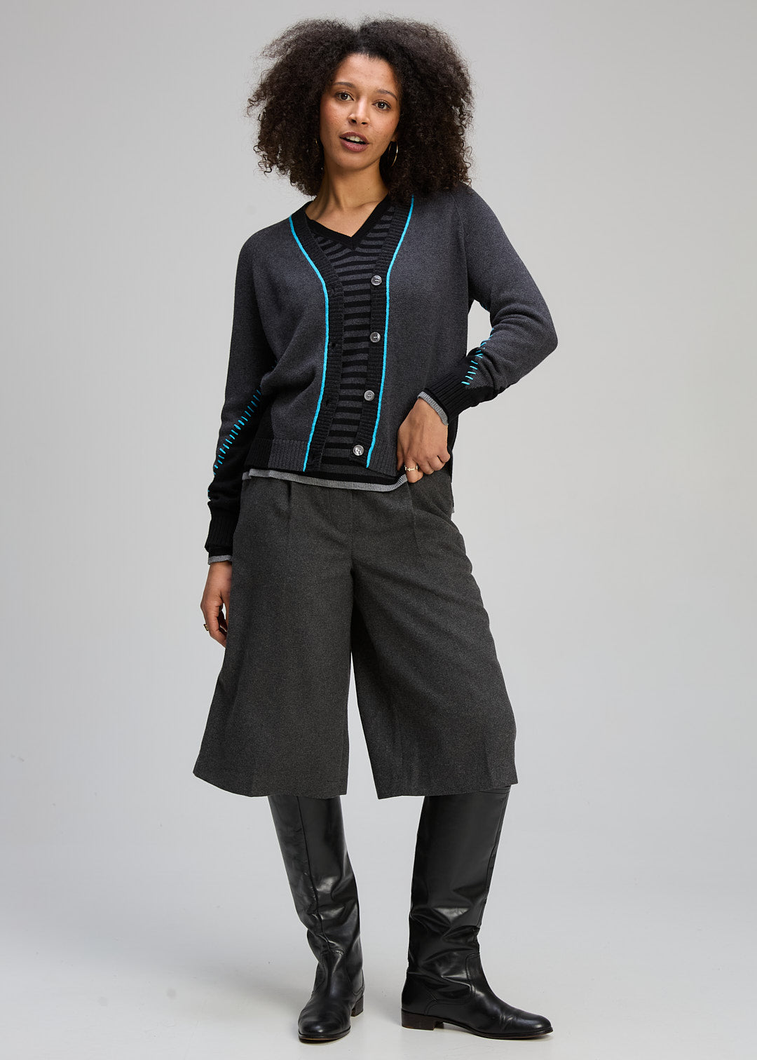 Dual Stitch Cardi