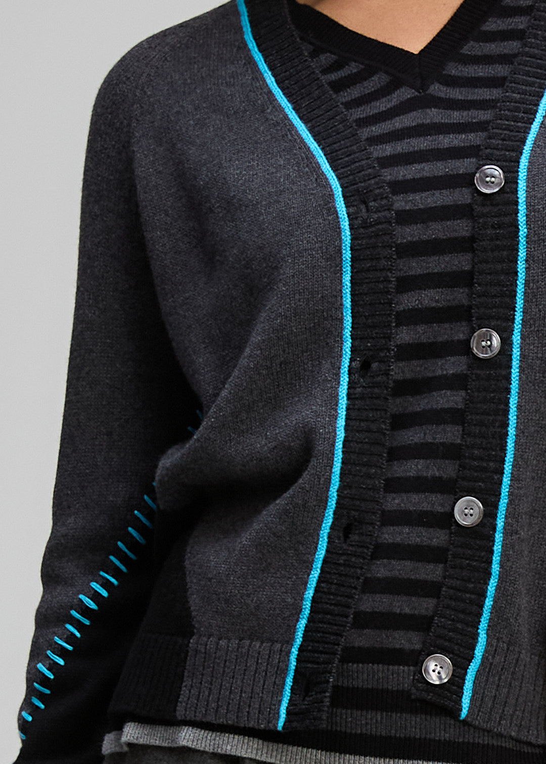 Dual Stitch Cardi