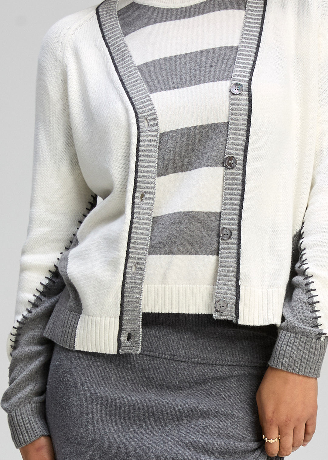 Dual Stitch Cardi