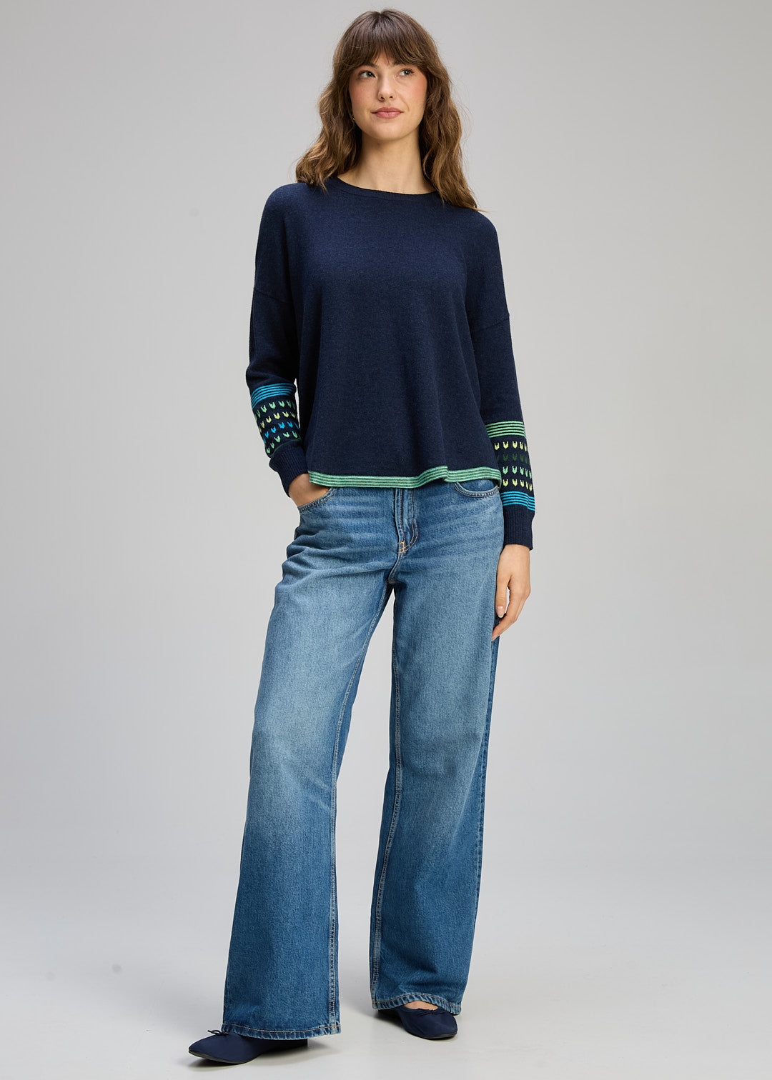 Textured Swing Jumper