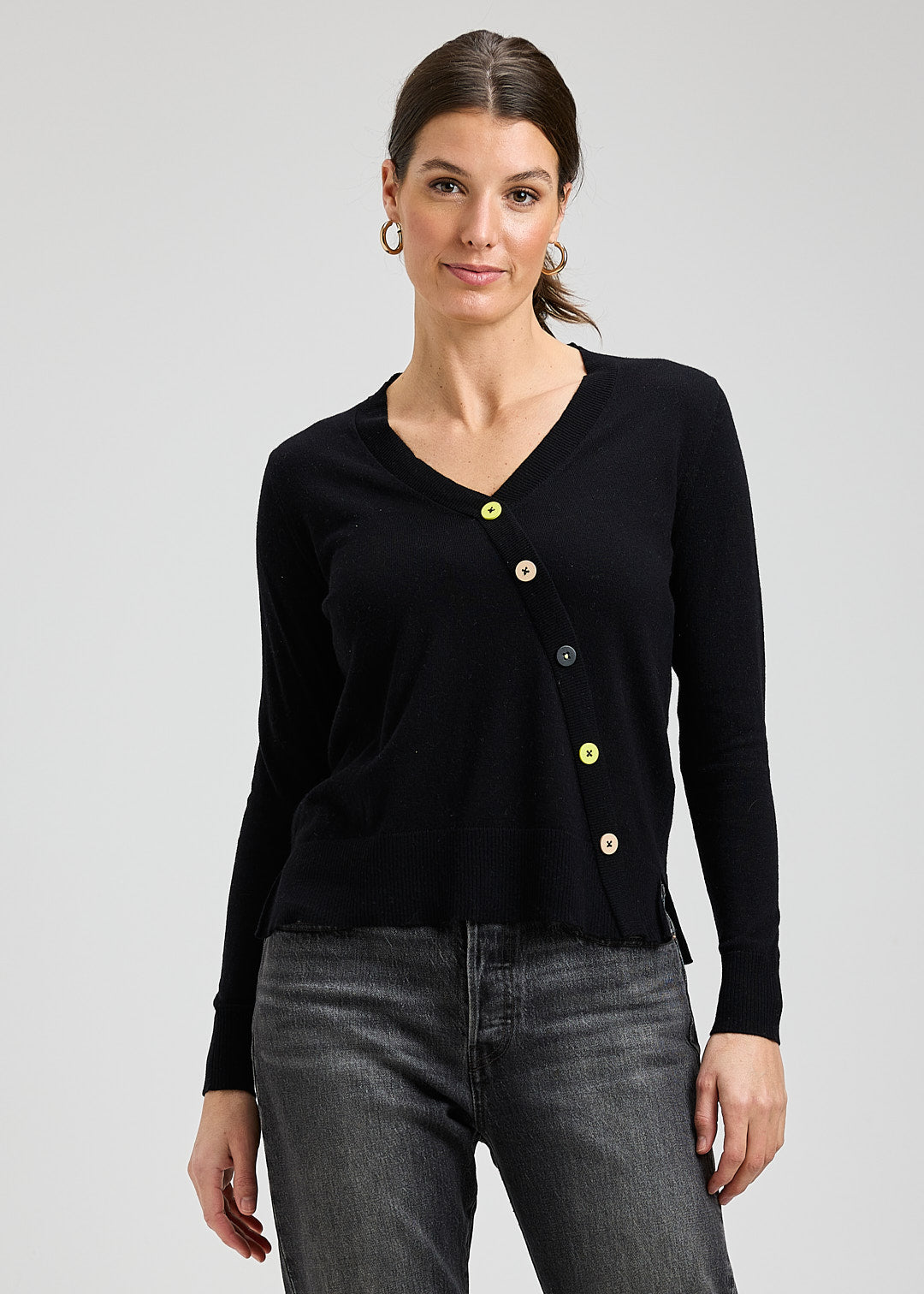Button Angle Sweater