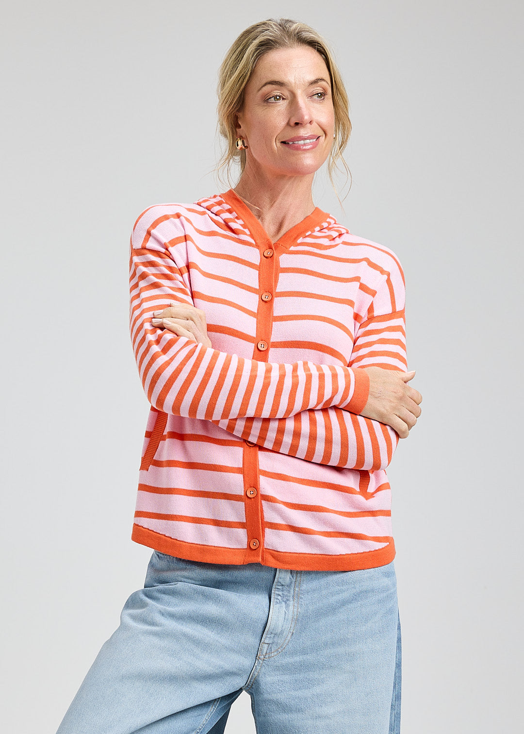 Multi Stripe Hoodie