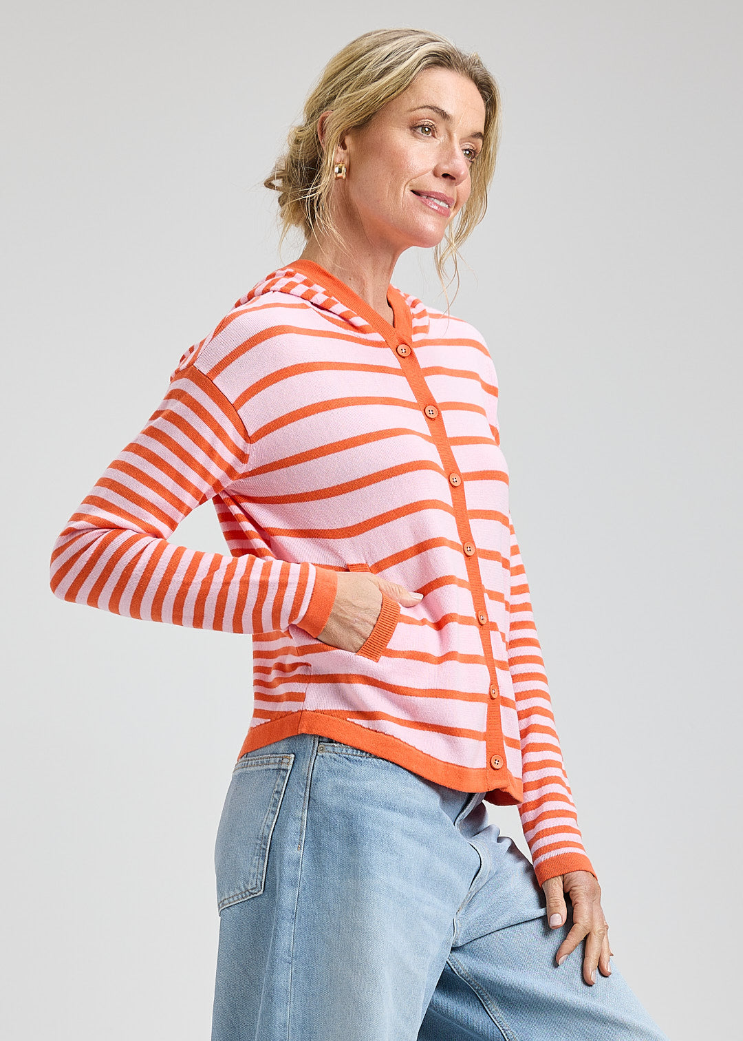 Multi Stripe Hoodie