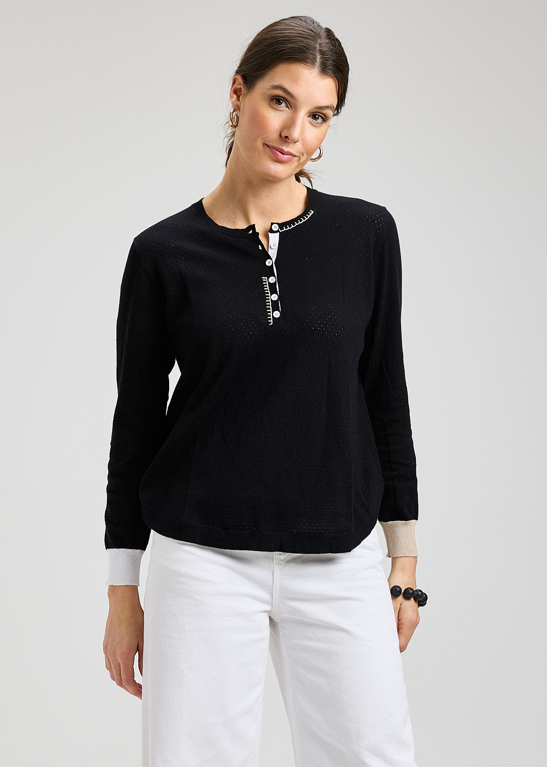 Pointelle Henley