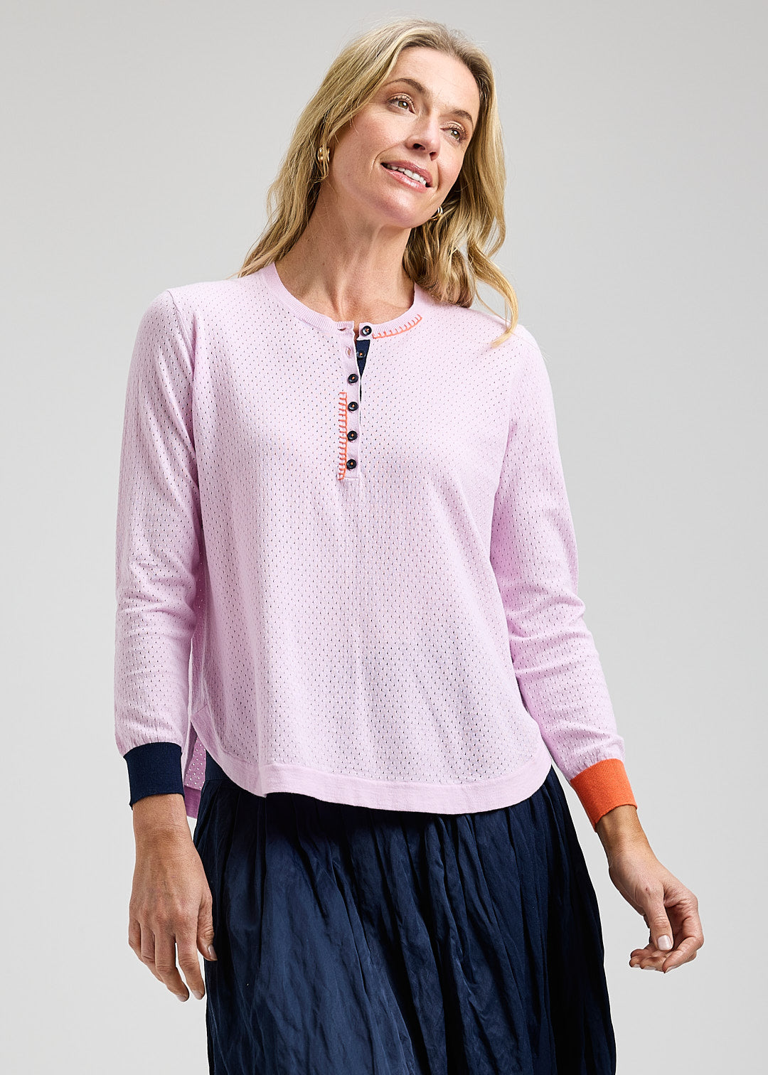 Pointelle Henley