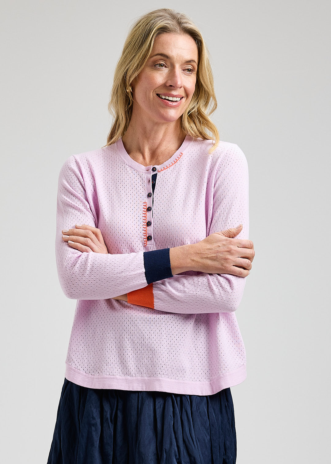 Pointelle Henley