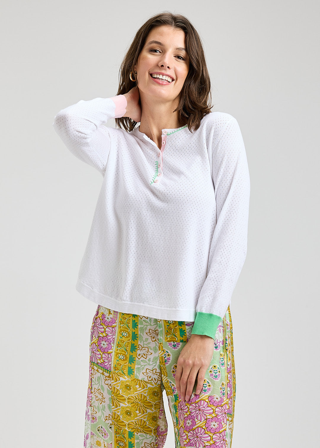 Pointelle Henley