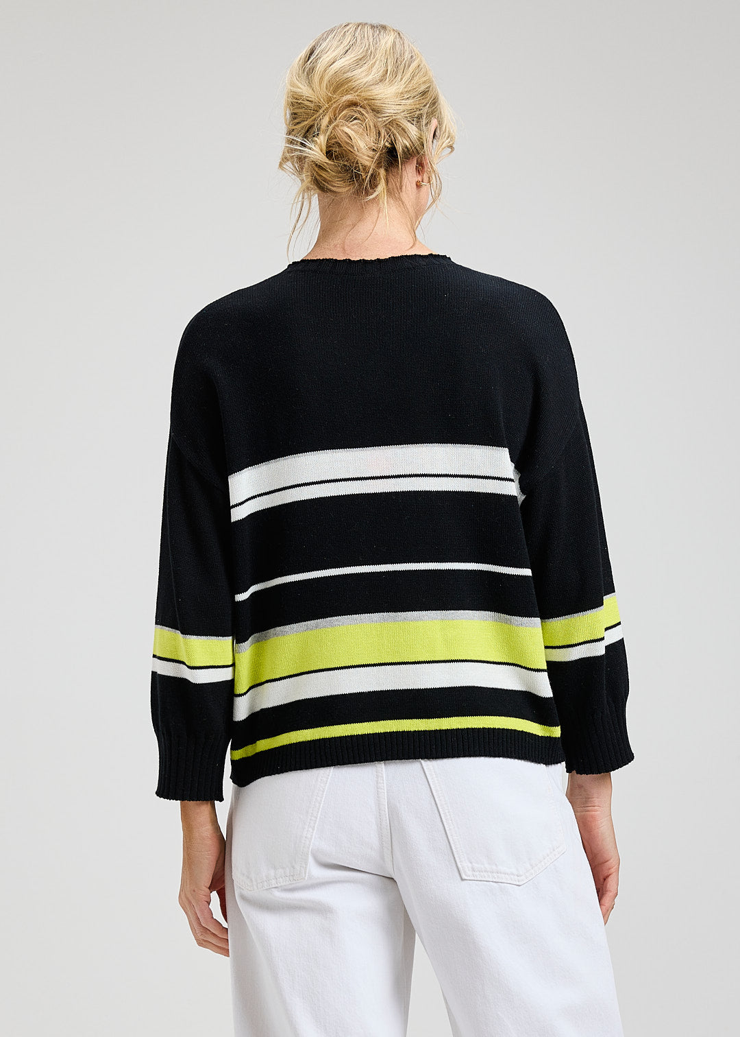 Crop Stripe Sweater