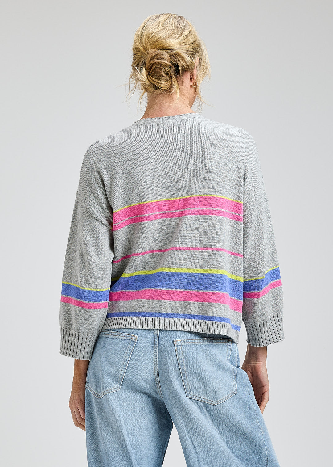 Crop Stripe Sweater
