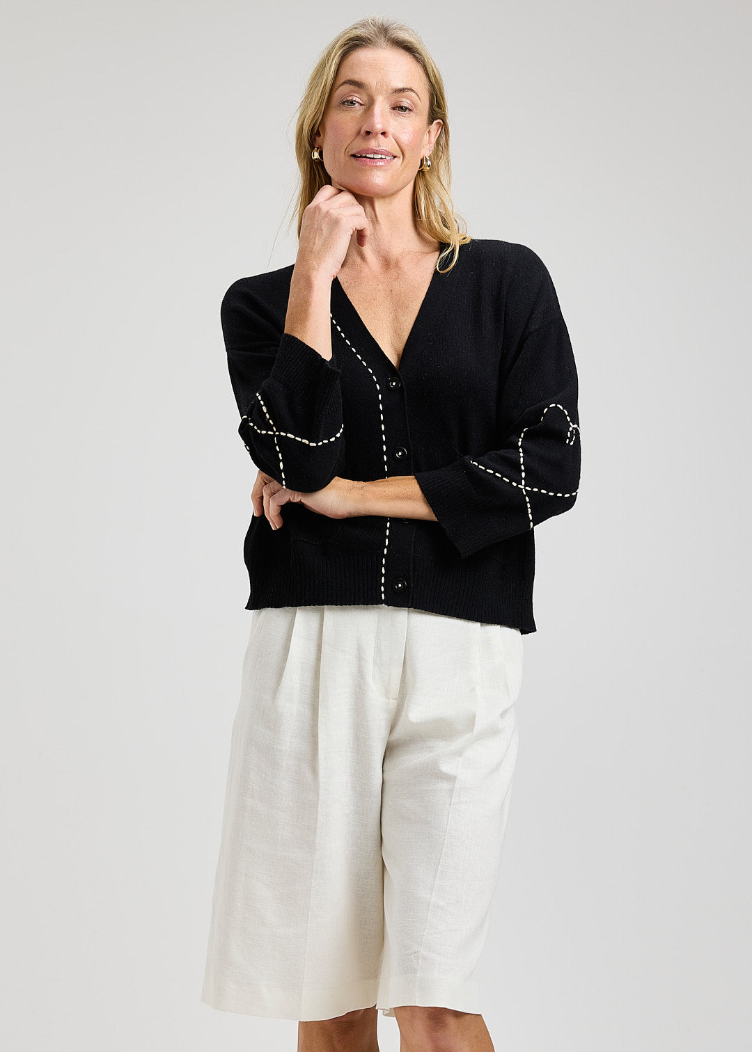 Heart Wide Sleeve Cardi
