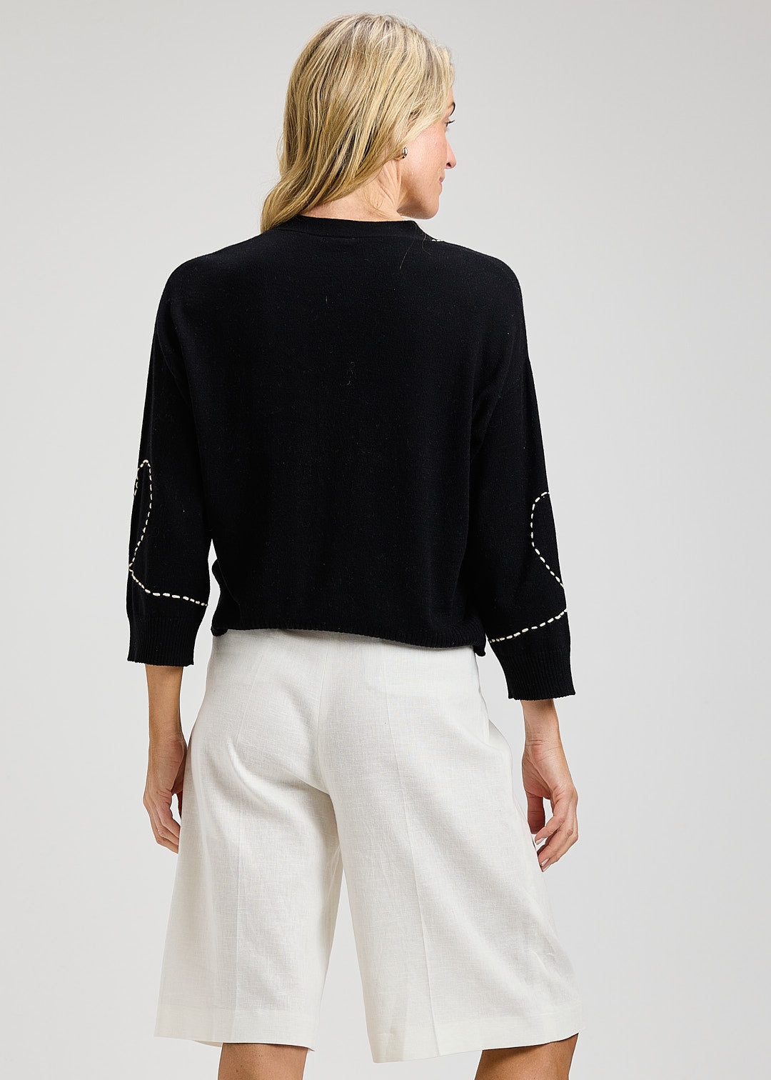 Heart Wide Sleeve Cardi