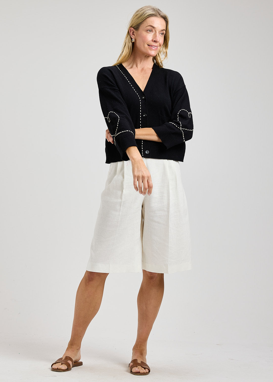 Heart Wide Sleeve Cardi