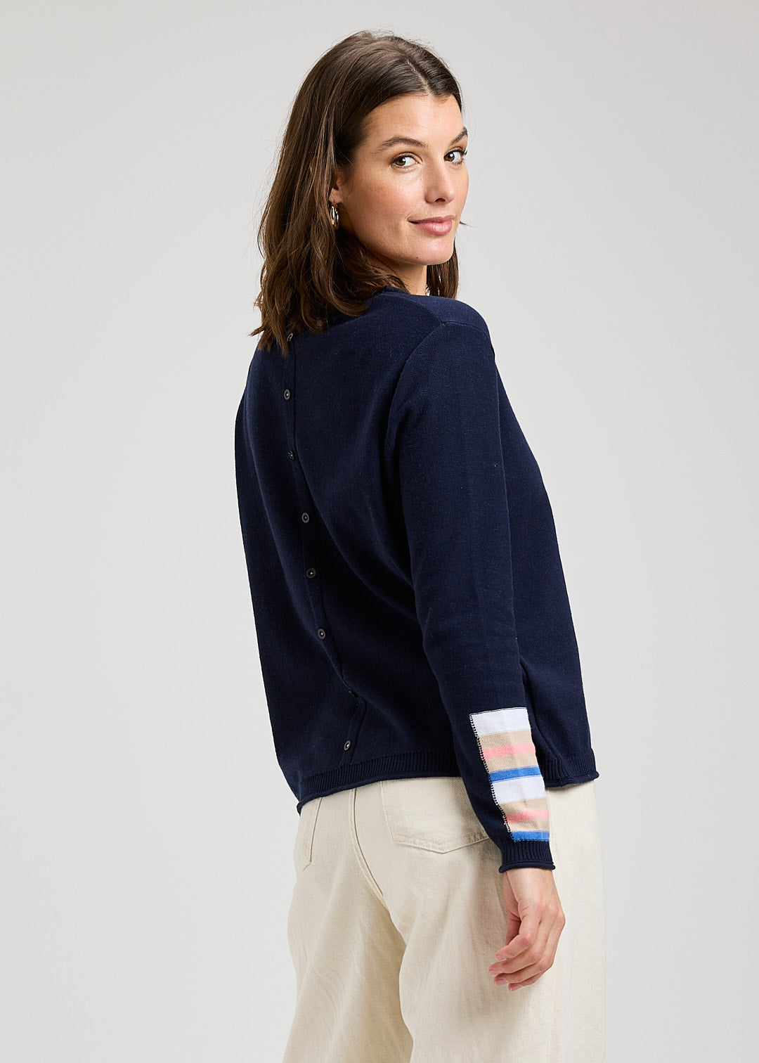 Roll Trim Sweater