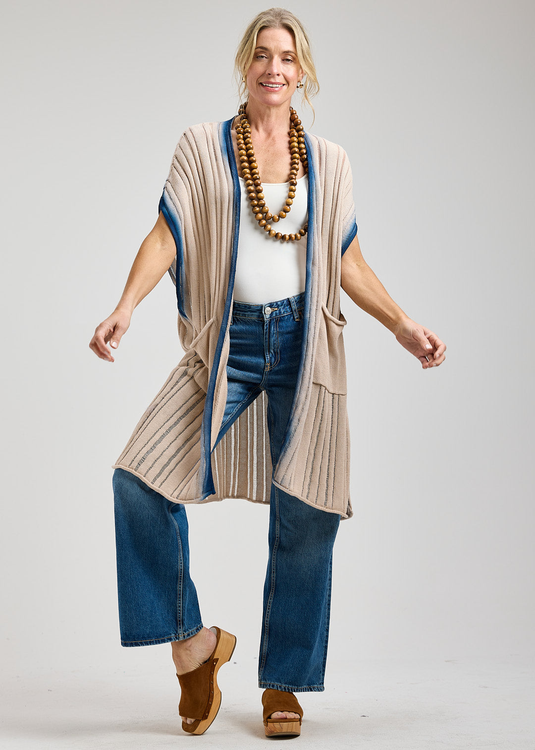 Dyed Finish Cardi