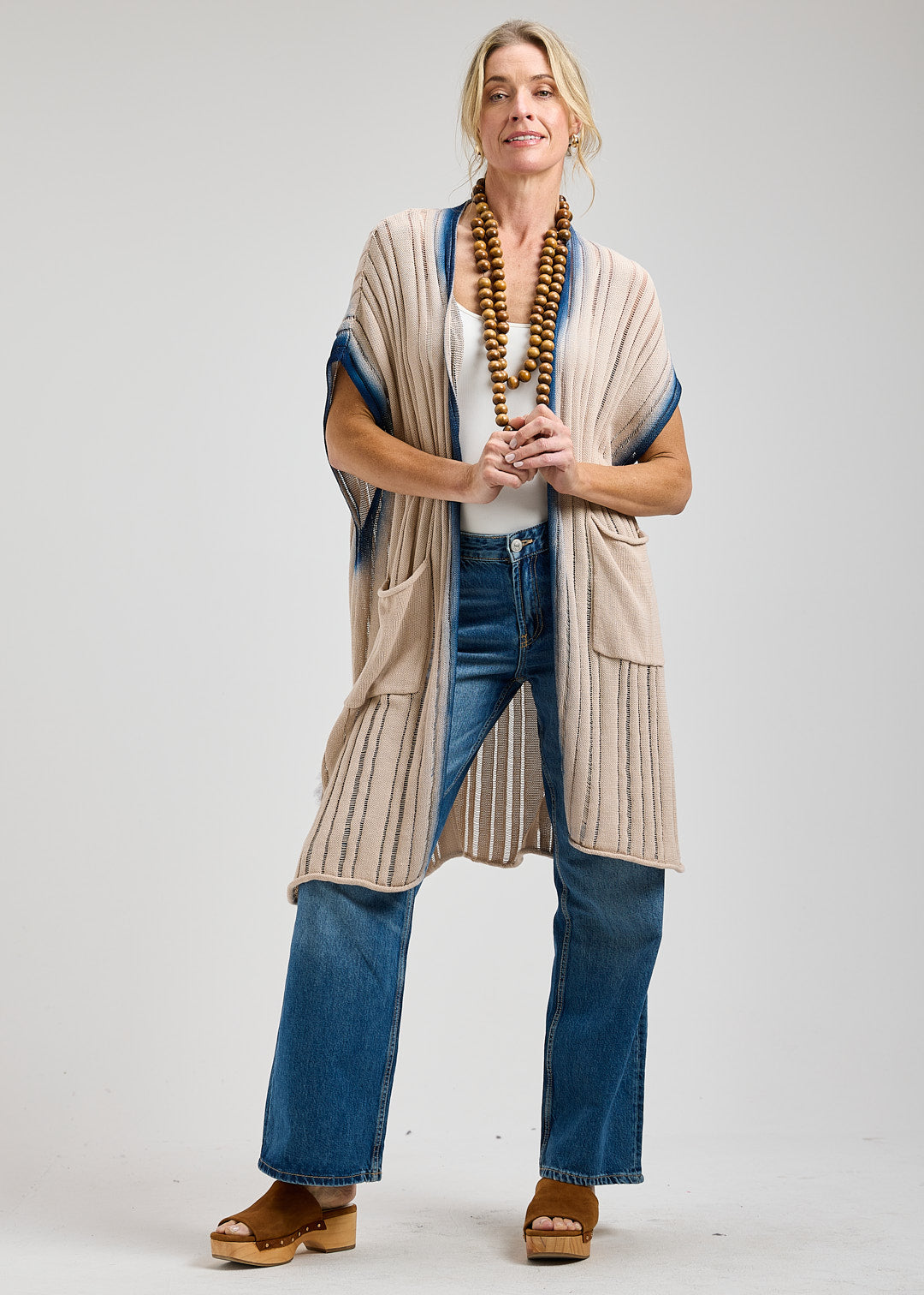 Dyed Finish Cardi