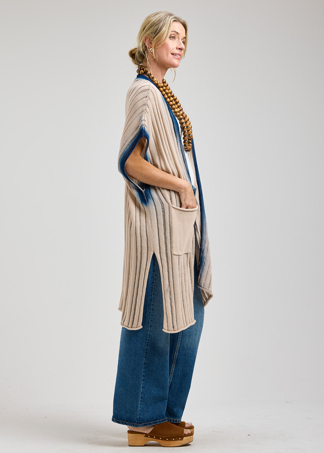 Dyed Finish Cardi