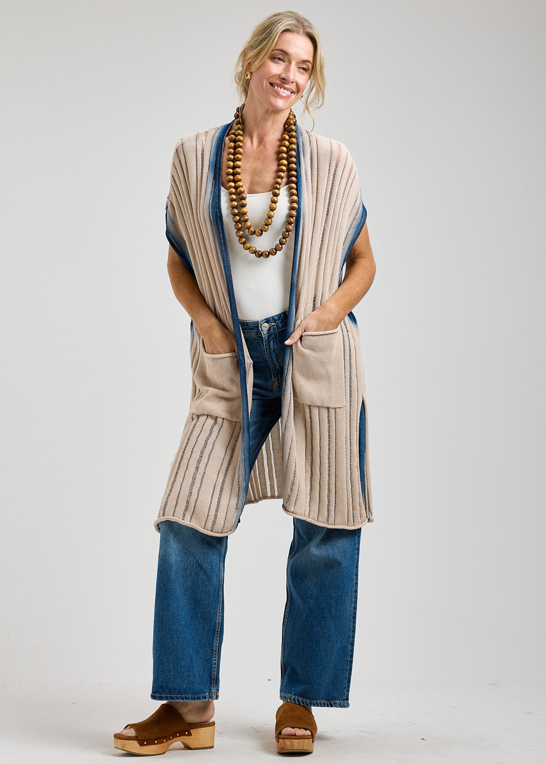 Dyed Finish Cardi