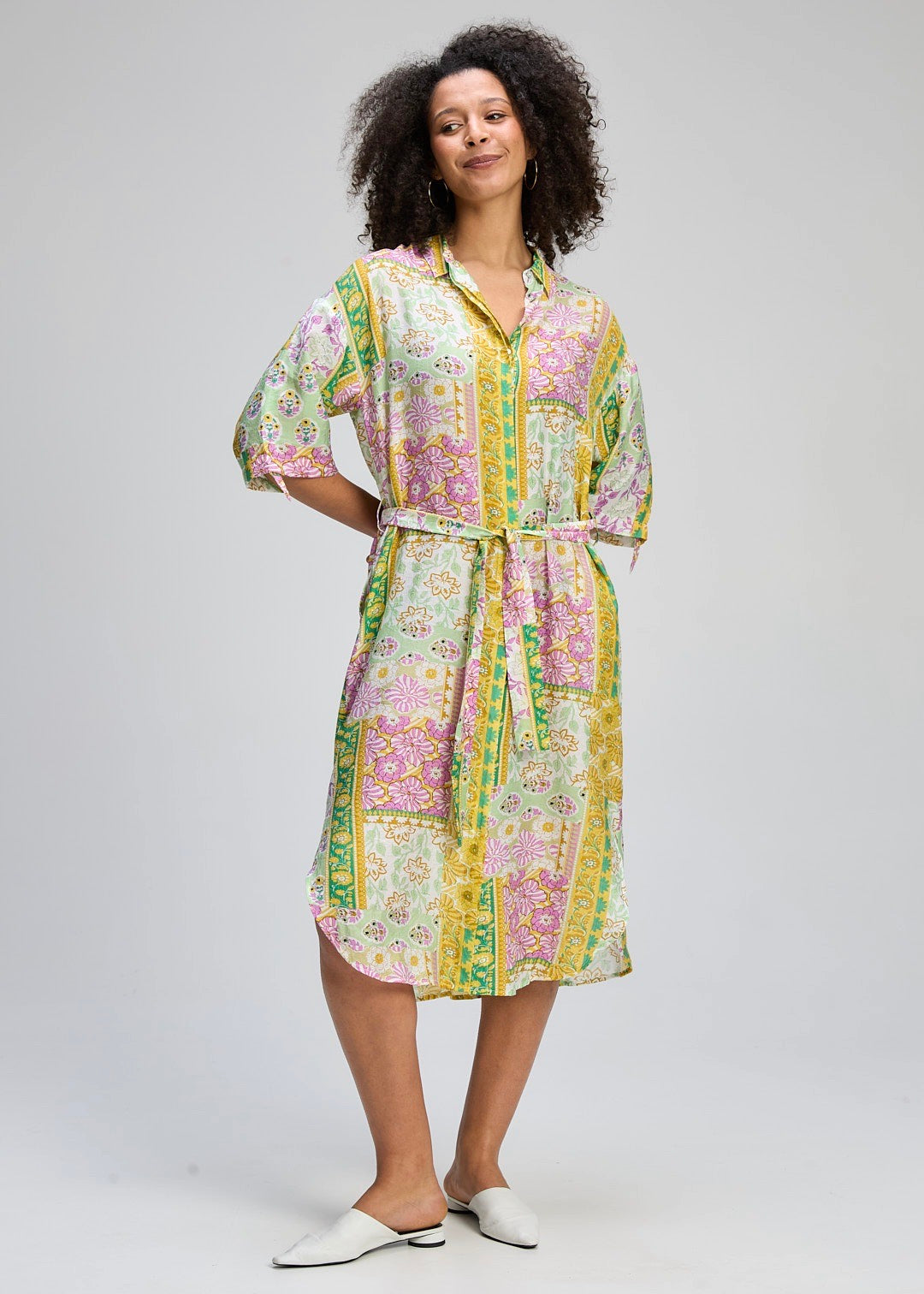 Print Shirt Dress
