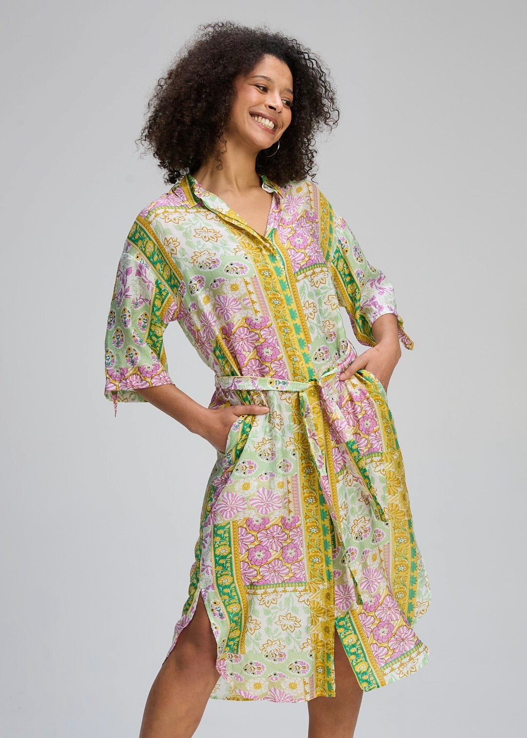 Print Shirt Dress