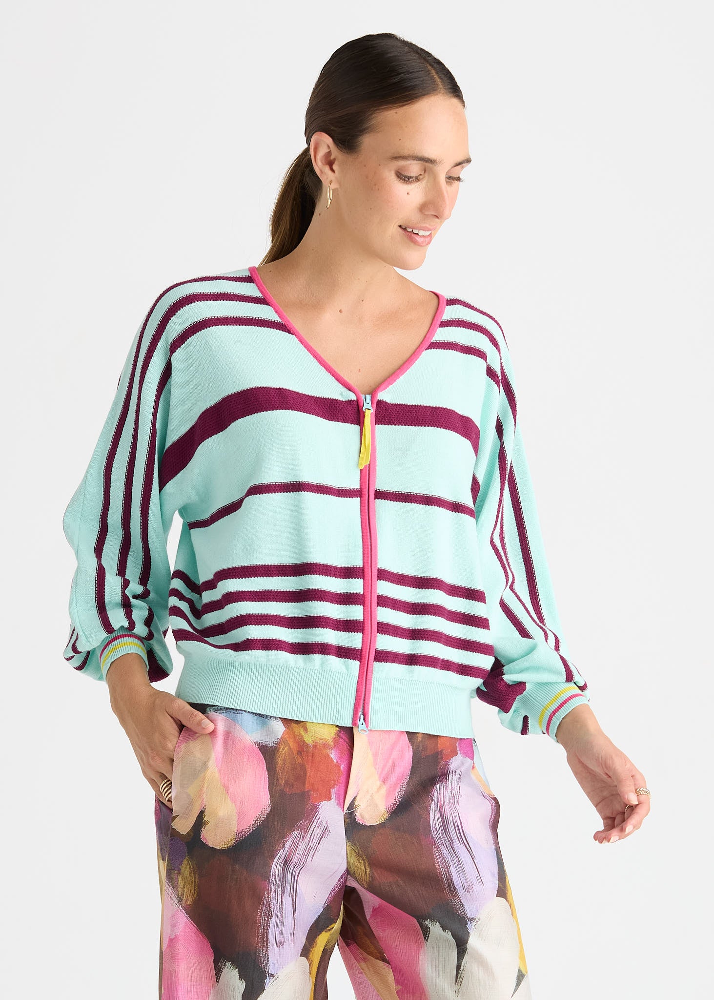 Statement Zip Cardi