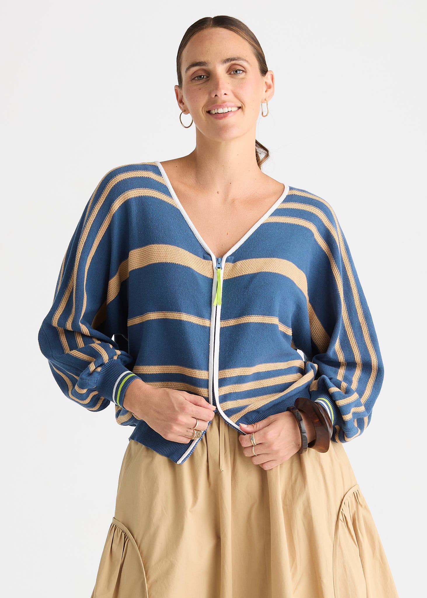 Statement Zip Cardi