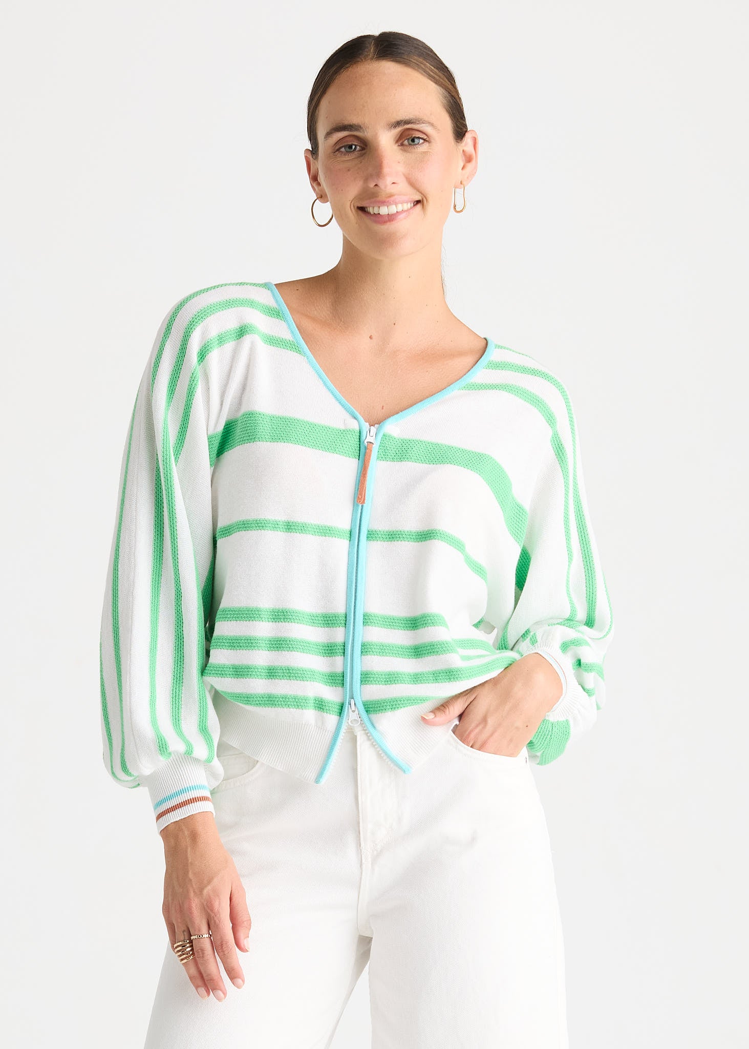 Statement Zip Cardi