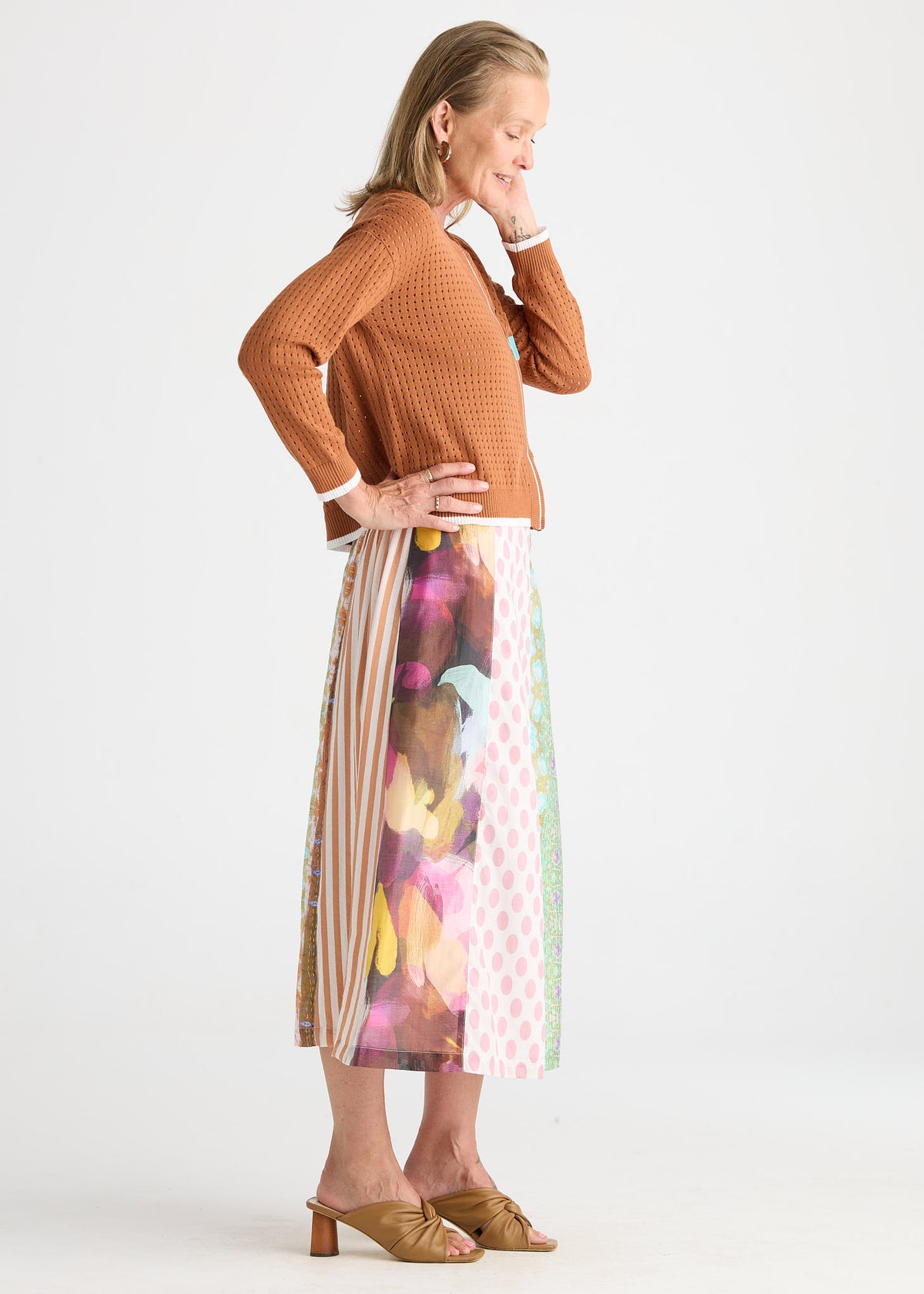 Pointelle Zip Cardi