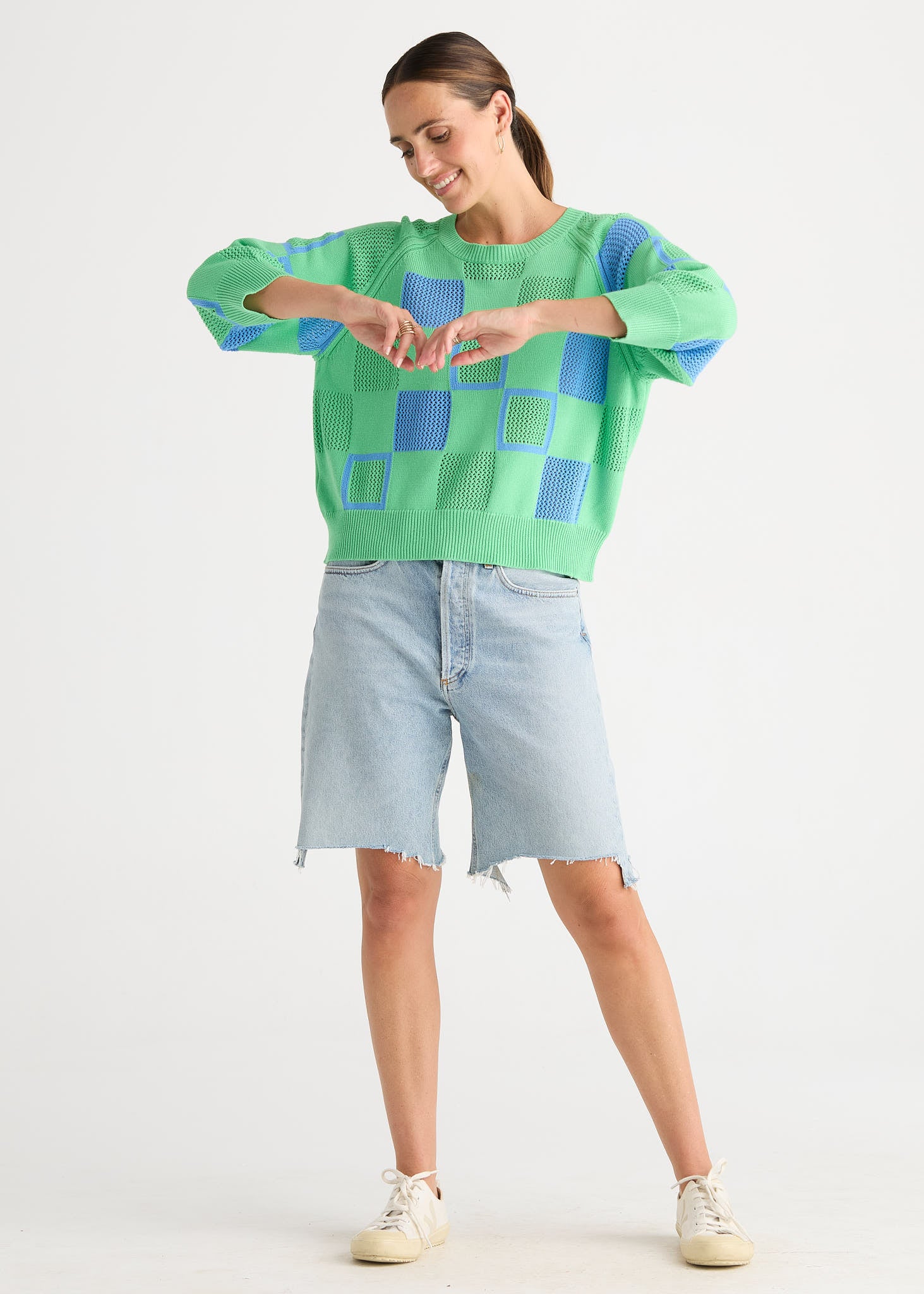 Patch Pointelle Top