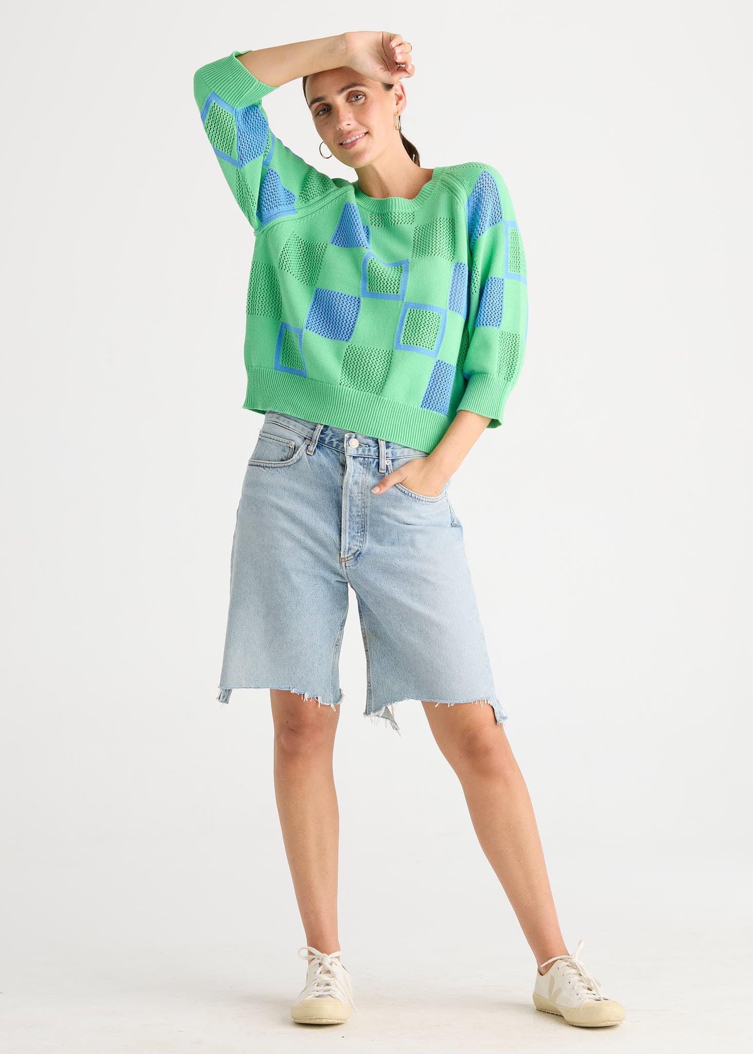 Patch Pointelle Top