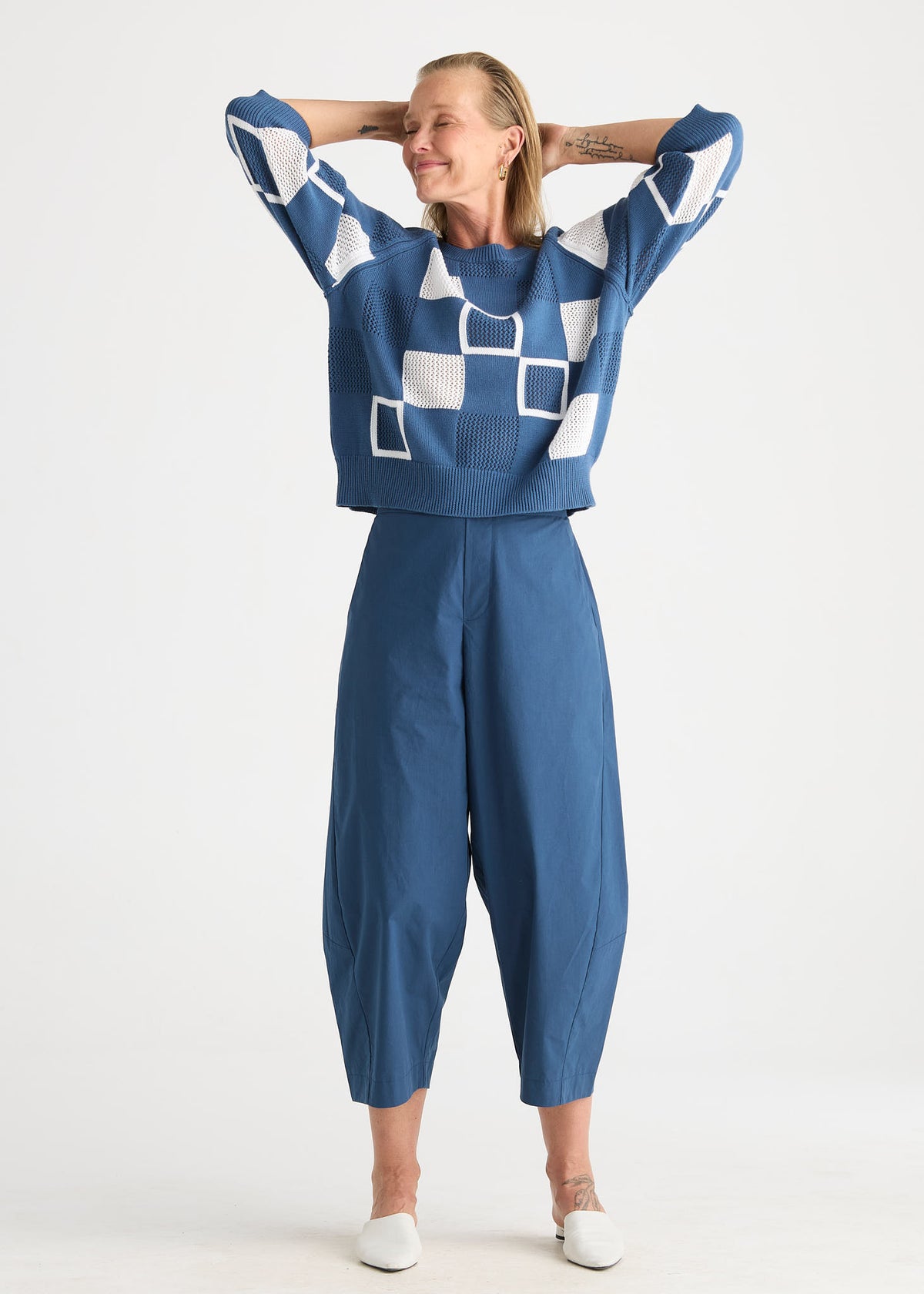 Patch Pointelle Top
