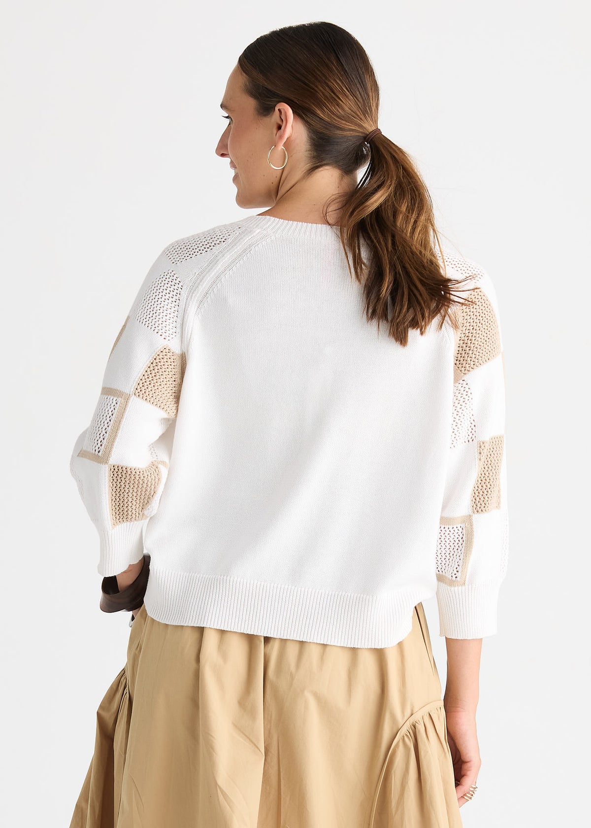 Patch Pointelle Top