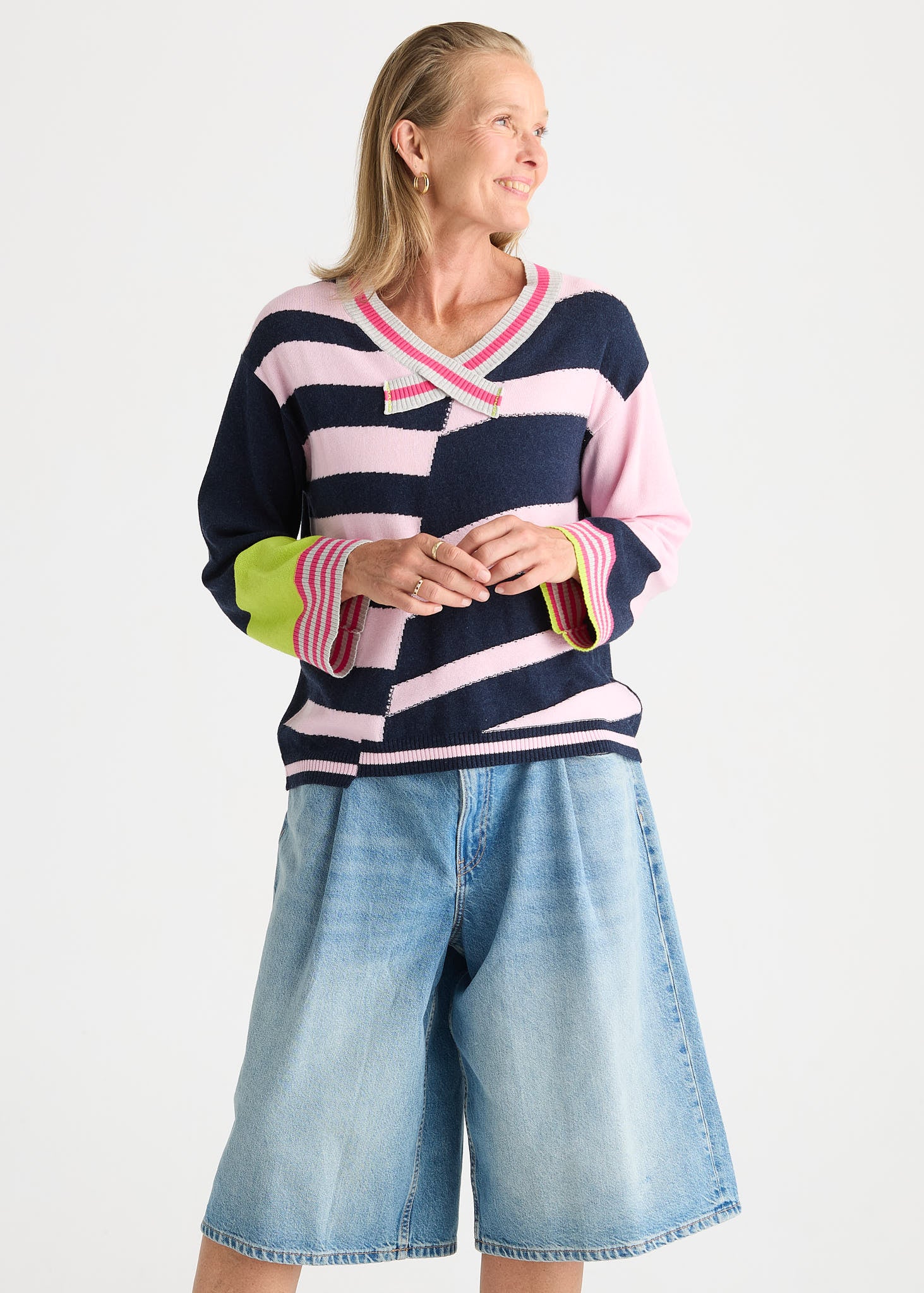 Crazy Stripe Vee