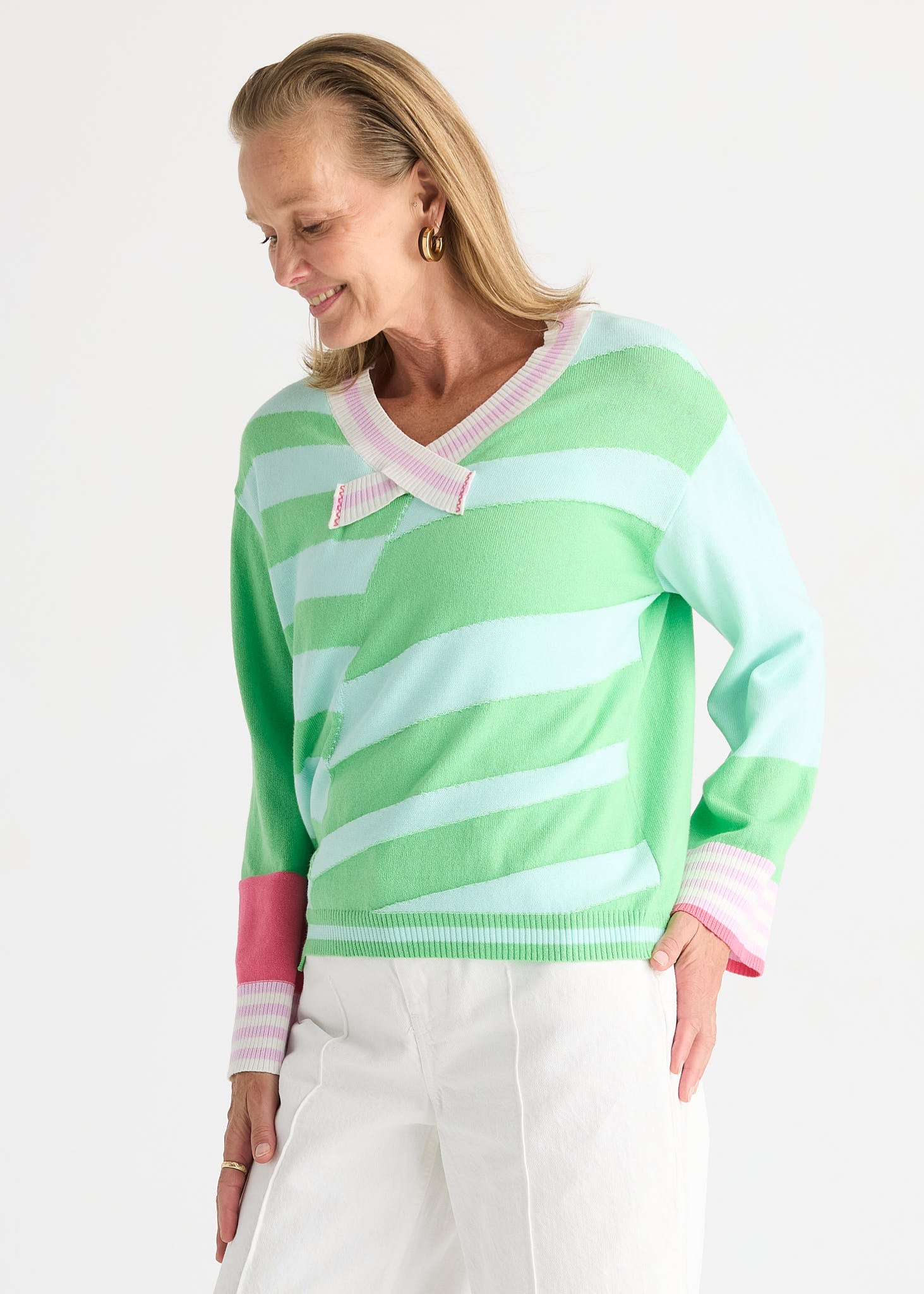 Crazy Stripe Vee