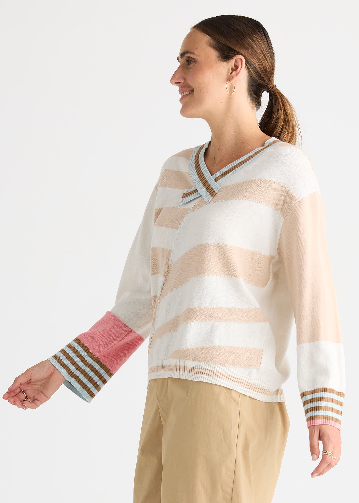 Crazy Stripe Vee