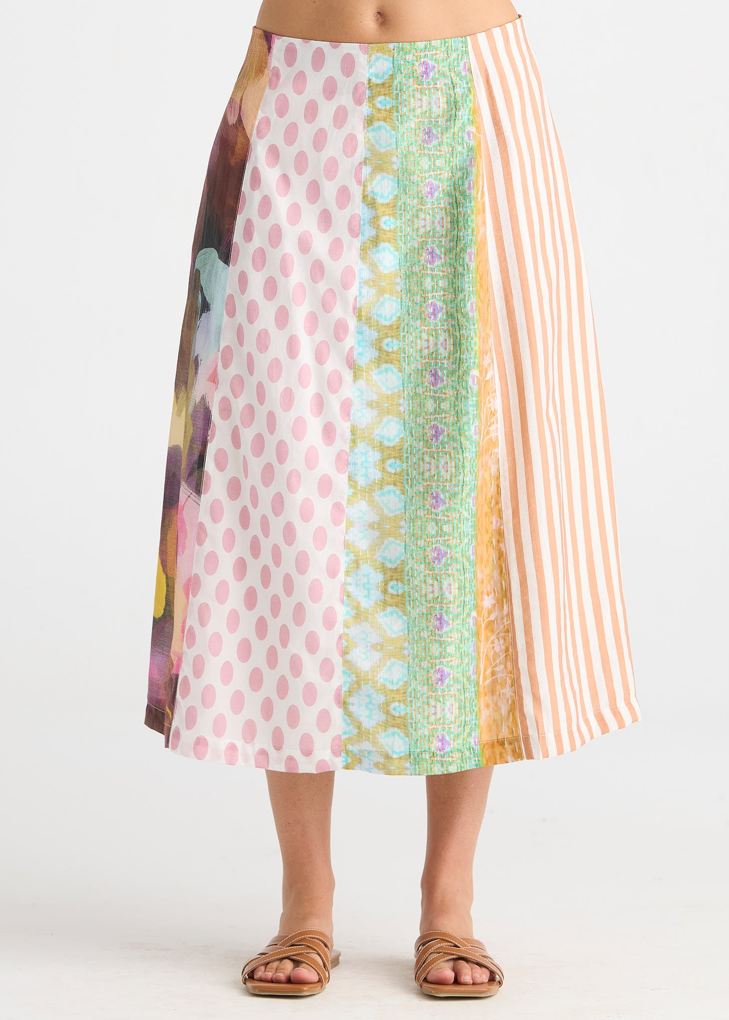 Pattern Clash Skirt