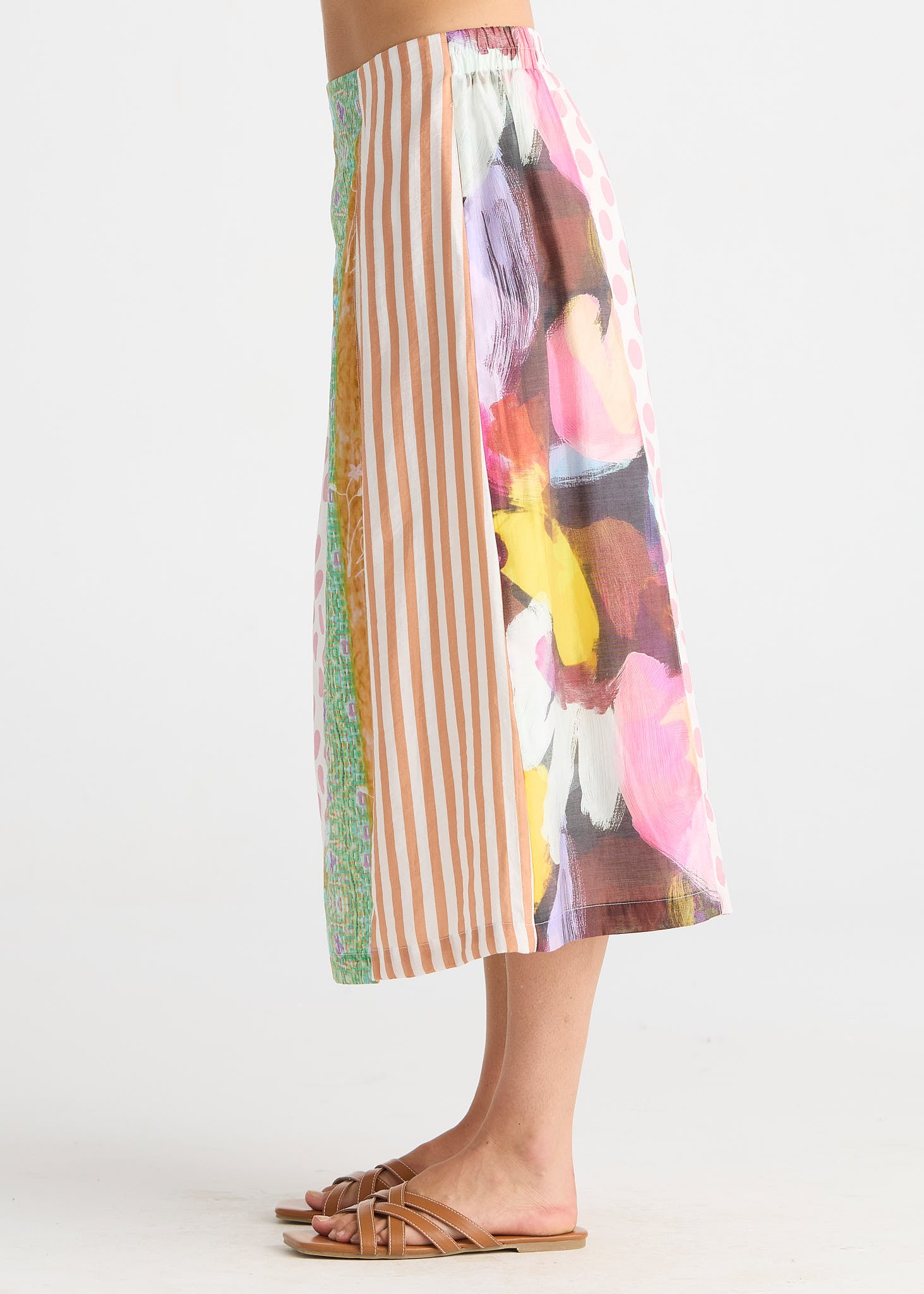 Pattern Clash Skirt