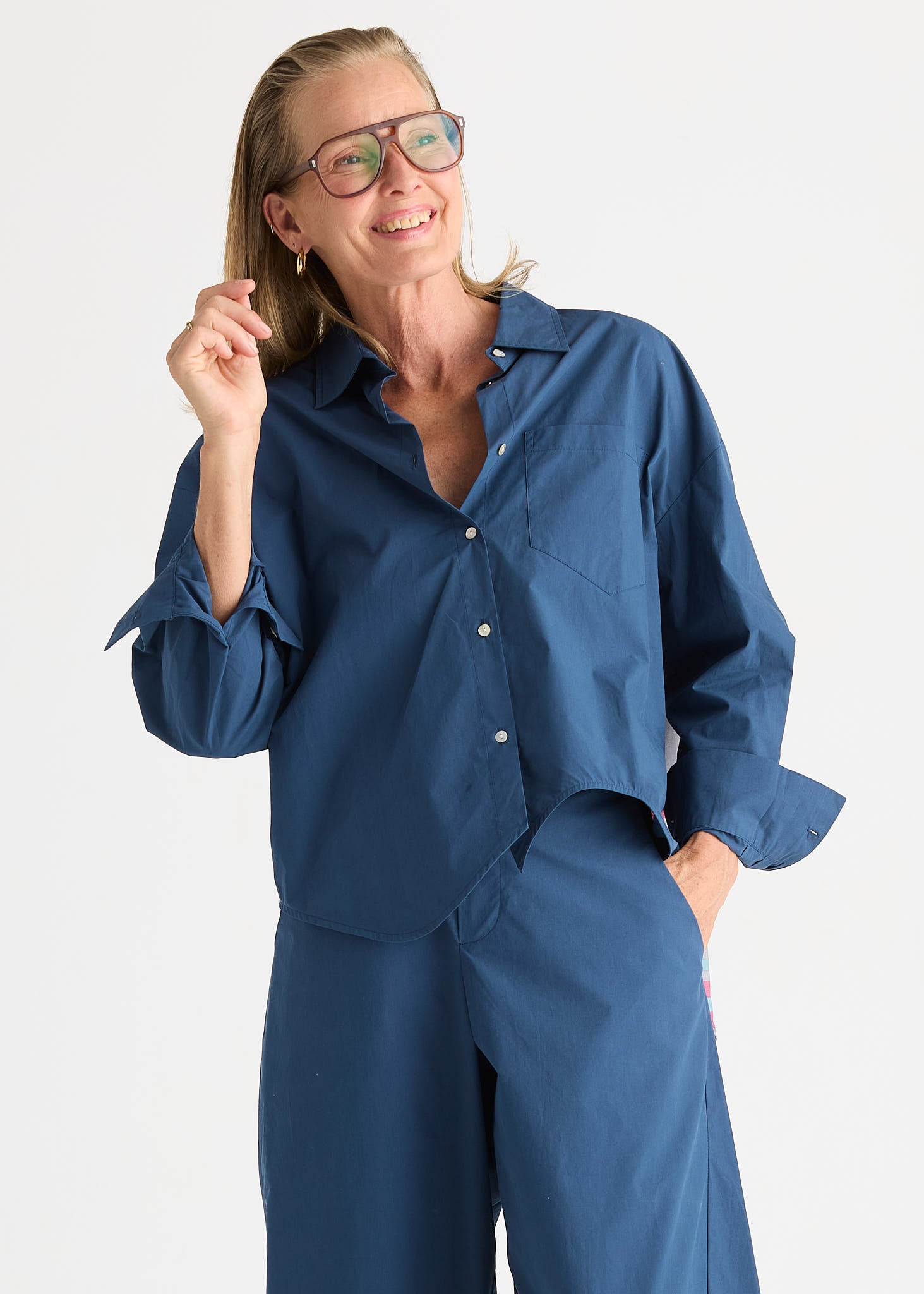 Checked Back Shirt