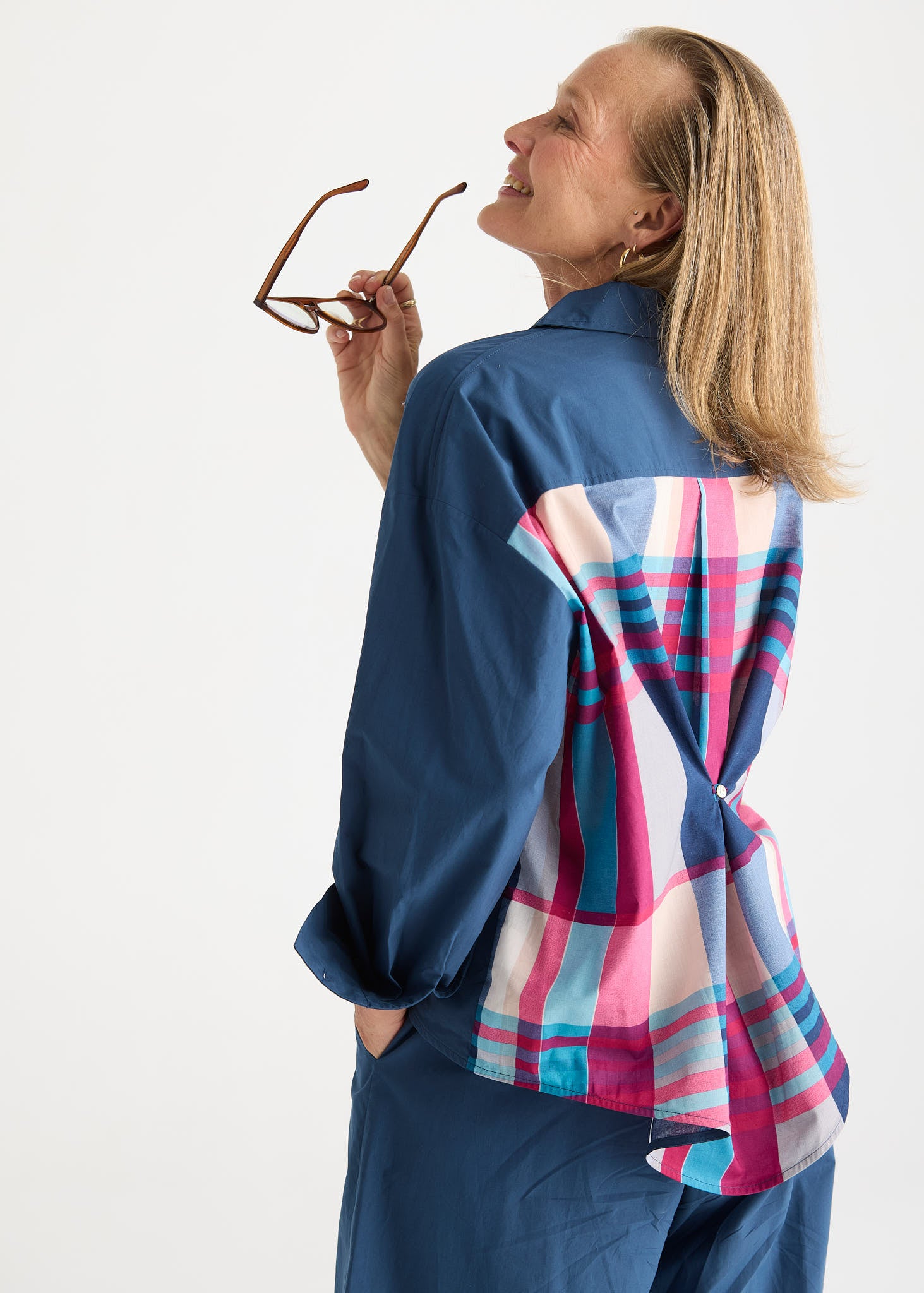 Checked Back Shirt