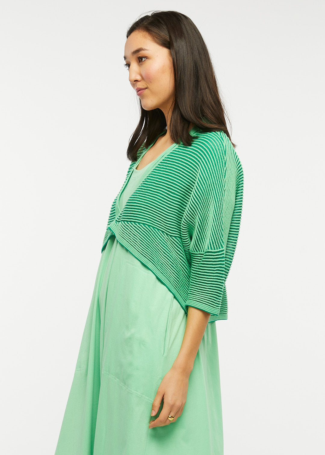 Variegated Striped Shrug