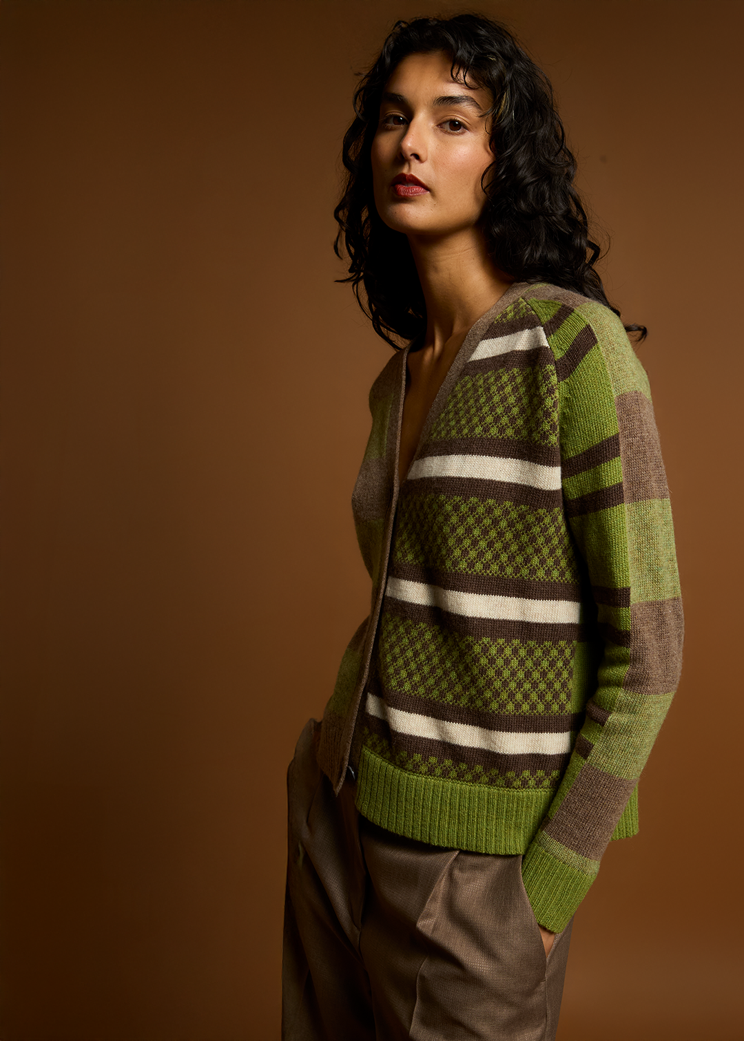 Groove Stripe Cardi