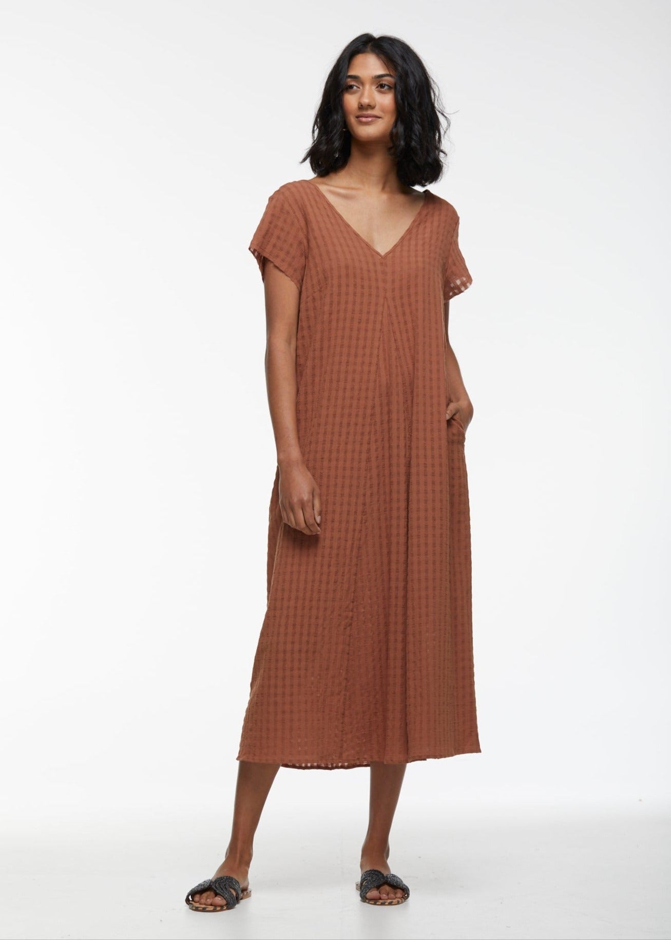 Textured Cotton Dress
